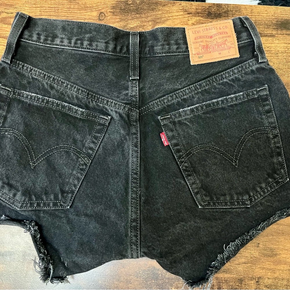 Levi's Women's Black Denim Cutoff Shorts